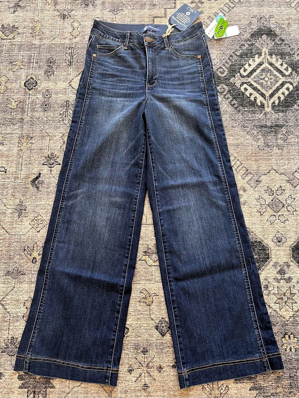 Democracy "Ab"solution Skyrise Wide Leg Jeans Size 8 NWT